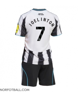 Billige Fotballdrakt Newcastle United Joelinton #7 Replika Hjemmedraktsett Barn 2025-26 Kortermet (med bukser)